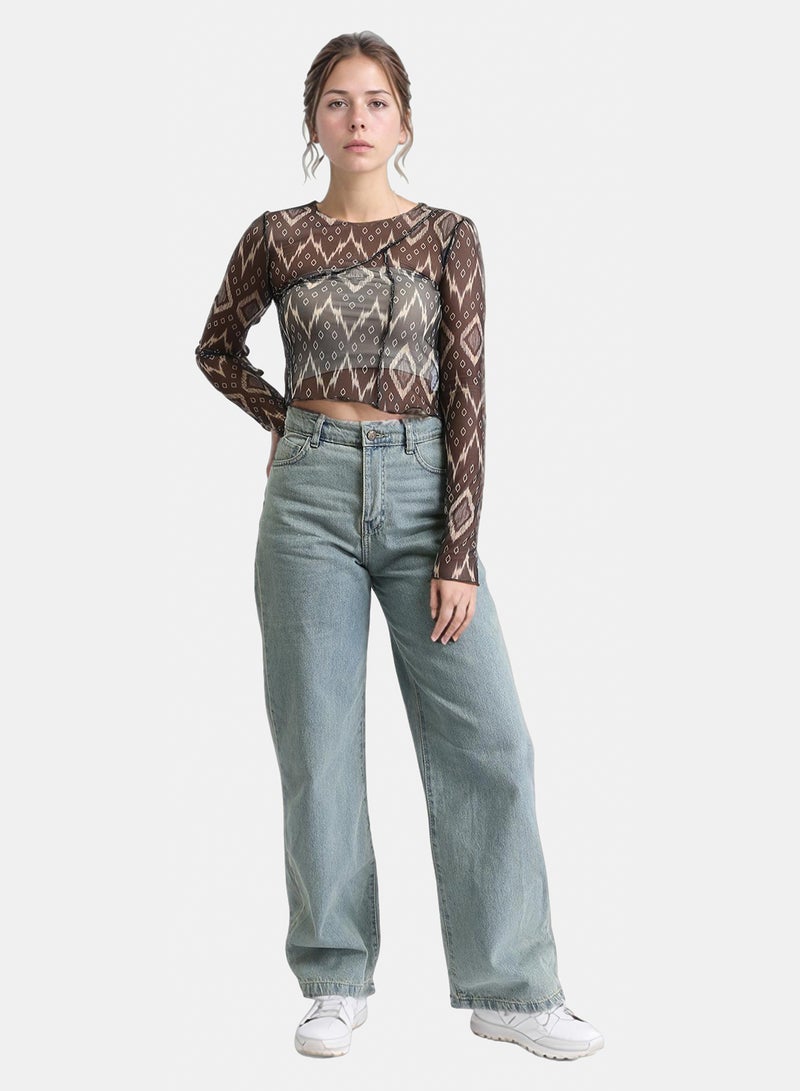 Ravin Women Fitted Long Sleeve Lace Top - Image 4